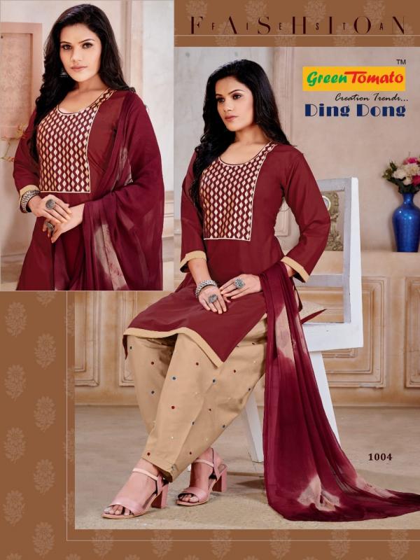 Ding Dong Patiyala Cotton Designer Exclusive Readymade Suit